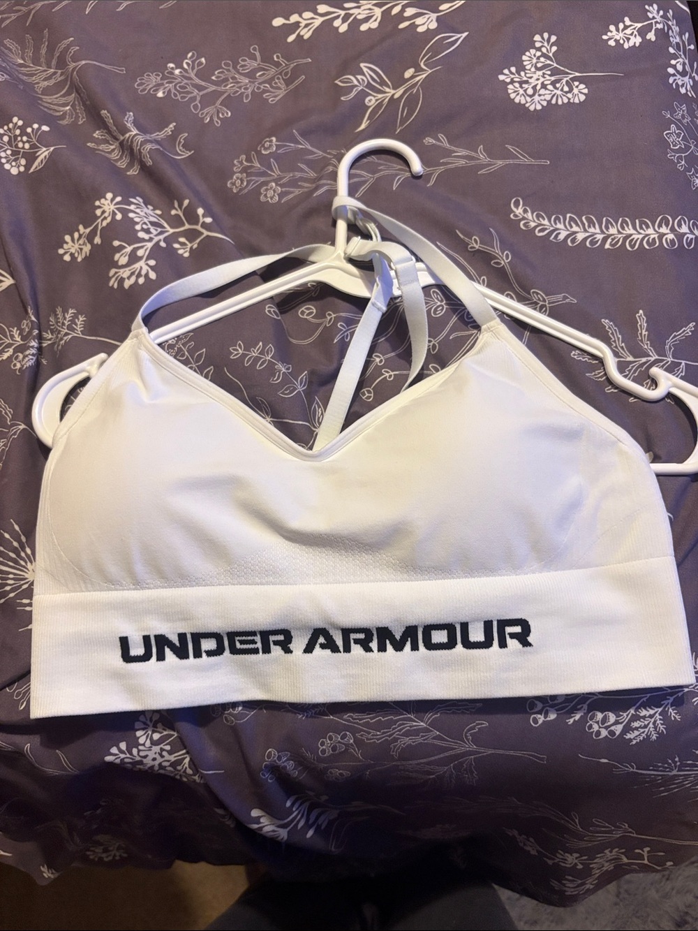 Under Armour White Strappy Sports Bralette